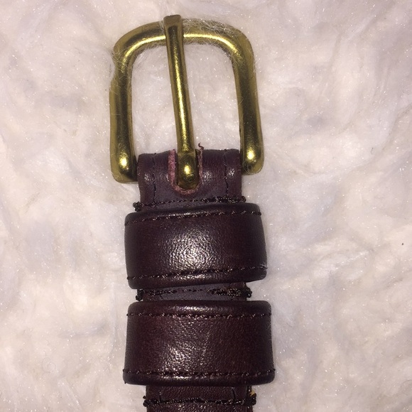 Coach leather belt 28”